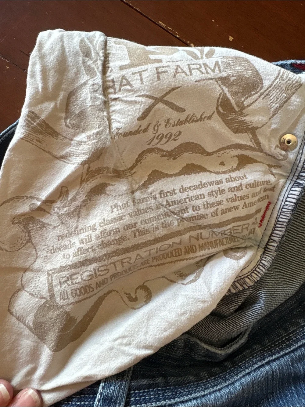 Phat Farm Men's Bootcut Jeans in Faded Blue